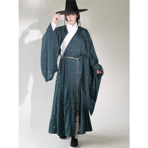 錦上堇瑟小點點道袍明制漢服古風道袍漢服明制道袍漢服男夏季仙氣