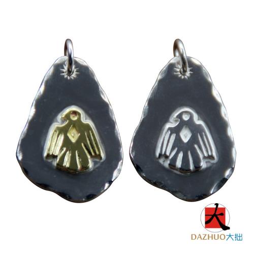 大拙手工高橋吾郎goro's雷鳥葫蘆銀餅吊墜925純銀雛鷹掛牌goros