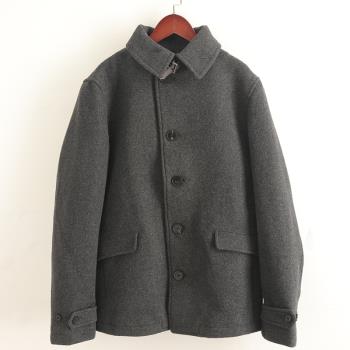 拉系列 冬季新款 羊毛呢大衣男韓版帥氣中長款英倫風呢子外套