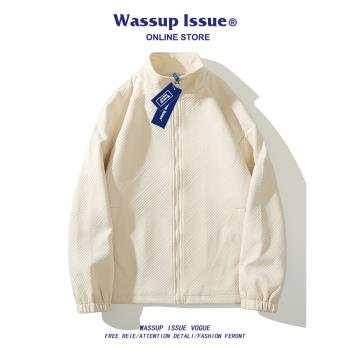 WASSUP ISSUE秋季寬松拉鏈外套