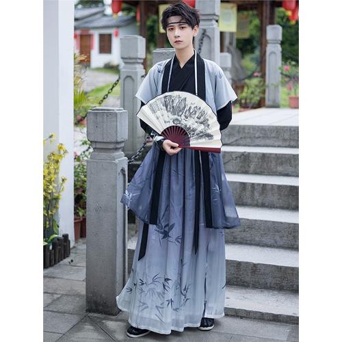 原創漢服男中國風唐制古風武俠公子書生俠客套裝學生春夏古裝衣服