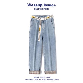 WASSUP ISSUE港風春秋季牛仔褲