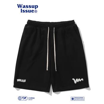 WASSUP ISSUE美式短褲男款抽繩