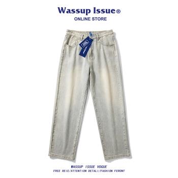 WASSUP ISSUE做舊潮款春秋牛仔褲
