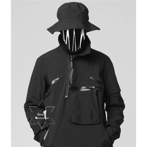 Acronym J1A-GTPL城市機能多口袋防水防風沖鋒衣漁夫帽夾克j1a-gt