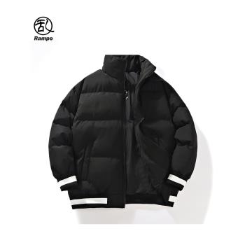 韓國羽絨修身純色麵包服男士外套