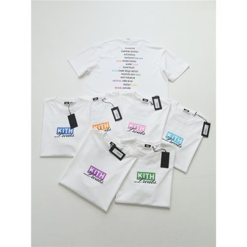 Kith Treats Cafe tee 城市限定T恤 彩色box logo發泡印花短袖tee