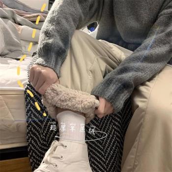 衛褲羊羔絨加厚保暖休閑外穿棉褲