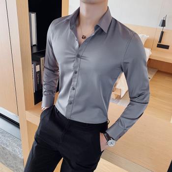 Business Slim Fit Workwear Mens Shirt 商務修身工裝男士襯衫