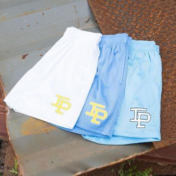 Casual sports mesh quarter pants for men休閑運動網眼四分褲男