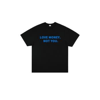 love money vintage 個性張揚的slogan純棉美式復古短袖辣妹t恤潮
