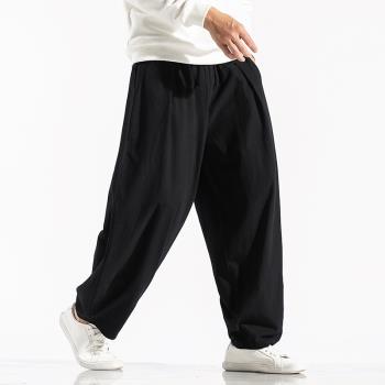 Street wear mens casual pants large街頭裝男寬松休閑長褲大號