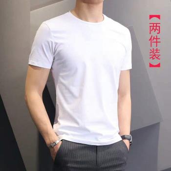 男士夏季韓版潮流純色短袖t恤