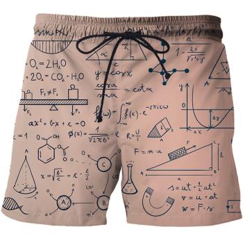 Loose fitting 3D printed mid rise shorts寬松3D印花中腰短褲男