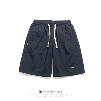 夏季新款日系cityboy工裝短褲男薄款機能寬松速干運動五分沙灘褲