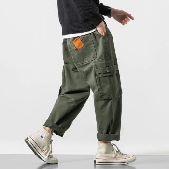 Casual street sports pants Mens pants Loose街頭運動褲男長褲