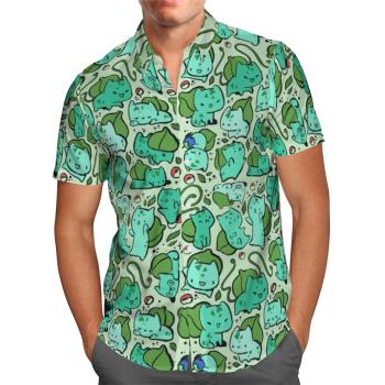 3D printing loose short-sleeved shirt 3D列印寬松短袖襯衫男士