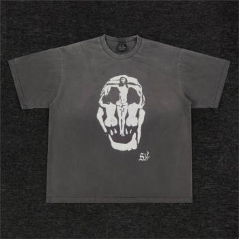正確 Saint Michael skull head vintage t-shirt tee 短袖T恤