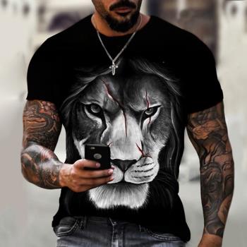 Simple and personalized 3D printing T-shirt簡約個性3D印花T恤