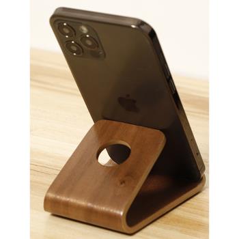木質家用手機展示架茶拖架平板支架桌面簡約高端創意收納充電底座