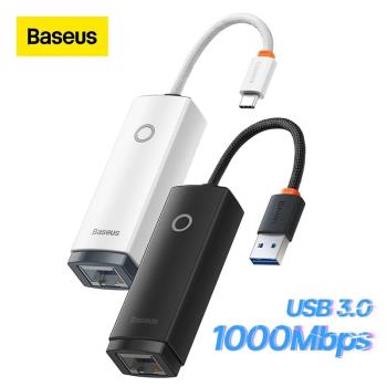 Baseus Ethernet Adapter USB 3.0/Type C to RJ45 LAN Port 1000