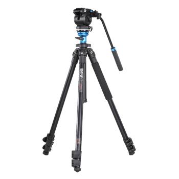 百諾A1573FS2三腳架專業便攜單反相機攝影機液壓阻尼云臺觀鳥支架