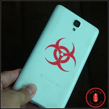 木公坊生化危機生化Biohazard logo 標志金屬手機貼紙電腦貼車貼