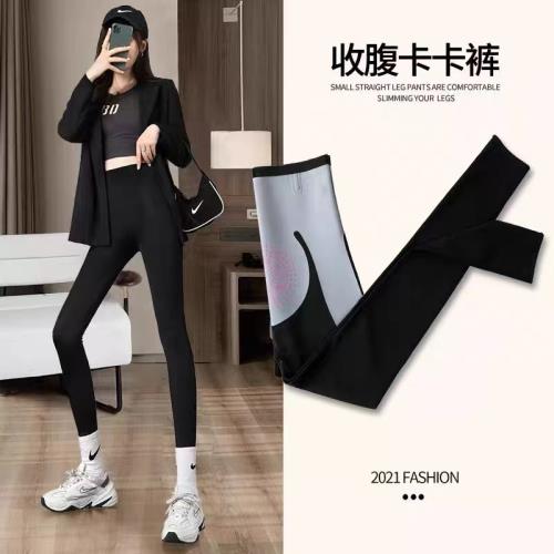 鯊魚褲女外穿收腹提臀褲薄款春秋卡卡懸浮塑形瑜伽芭比打底女褲子