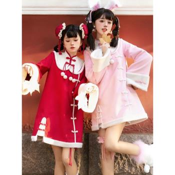櫻姬lolita原創設計桃氣包新年洛麗塔正版OP日常過年輕lo裙連衣裙
