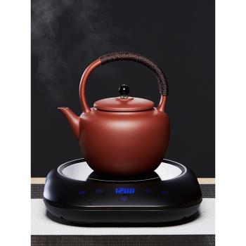 宜興紫砂壺提梁電陶爐煮茶壺煮水蒸茶器電熱燒水茶爐陶瓷茶具套裝