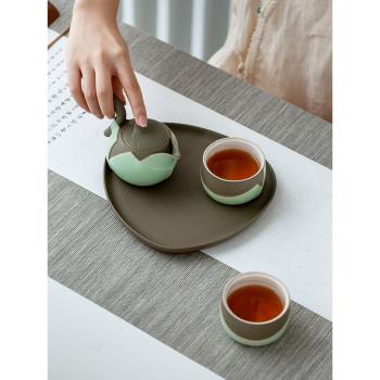 萬仟堂茶壺泡茶壺大容量中式茶壺陶瓷套裝家用輕奢茶具套裝清歡