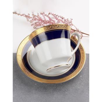Noritake則武CRESTWOOD COBALT咖啡杯歐式復古精致下午茶茶具家用