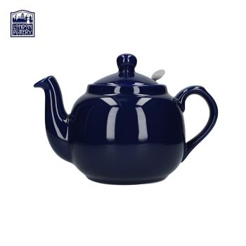 London Pottery寶藍色田園英式陶瓷茶壺花茶壺咖啡壺帶茶漏下午茶