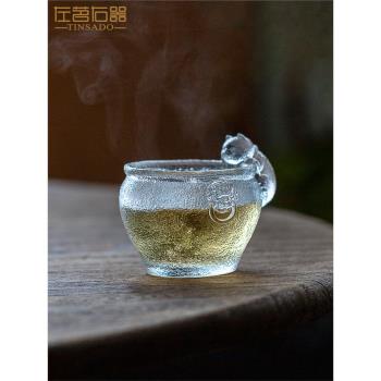 左茗右器故宮貓杯琉璃主人杯女個人茶杯單人小品茗杯文創禮盒茶具