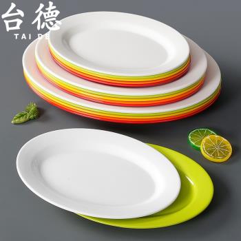 臺德密胺餐具塑料盤子商用牛肉火鍋菜盤配菜餐盤涮菜碟仿瓷烤肉盤