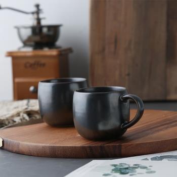 日式金屬釉陶瓷咖啡杯小容量意式espresso小號濃縮簡約掛耳咖啡杯