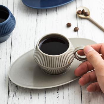 北歐陶瓷意式濃縮小號咖啡杯碟套裝家用簡約歐式小咖啡杯早餐杯子