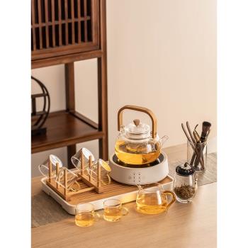 電陶爐煮茶器套裝家用泡茶辦公室小型煮茶壺玻璃燒水茶壺蒸煮茶器