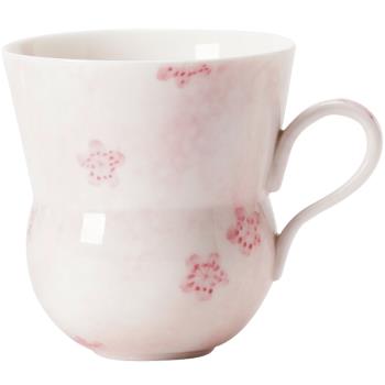 霜語手繪櫻花咖啡杯家用泡茶杯陶瓷功夫茶具馬克杯個人專用主人杯