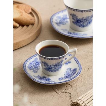 新中式陶瓷釉中彩高檔精致咖啡杯碟套裝精致茶杯英式下午茶茶具