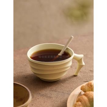 高顏值咖啡杯子高級感陶瓷日式復古馬克杯小眾設計感牛奶杯早餐杯