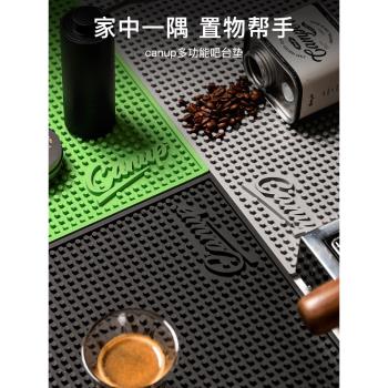 咖啡吧臺墊家用瀝水墊防滑墊調酒酒吧加厚濾水墊
