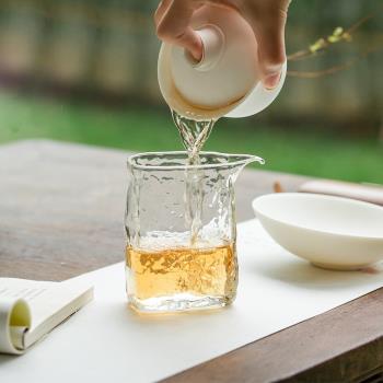 萬仟堂晶致系列玻璃茶海耐熱公道杯手工高檔輕奢功夫茶器小寒茶海