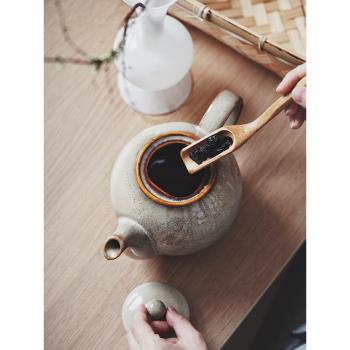 歐式創意陶瓷茶壺餐廳下午茶茶壺家用功夫茶壺釉下彩耐高溫圓水壺