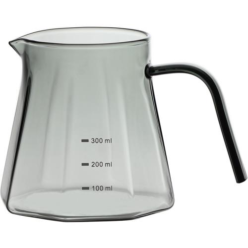 茶咖美器八角咖啡分享壺手沖壺耐熱玻璃壺滴漏式公道過濾杯壺透明|咖啡