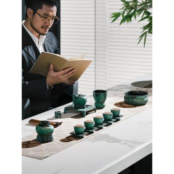 萬仟堂陶瓷功夫茶具套裝家用客廳辦公室會客高檔整套泡茶茶具古樂