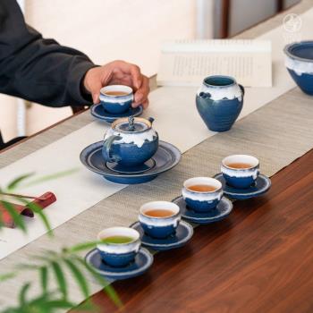 萬仟堂陶瓷功夫茶具套裝家用客廳商務會客輕奢泡茶茶具漢風古韻
