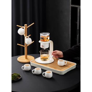 玻璃自動懶人泡茶神器功夫茶具套裝家用茶杯輕奢高檔茶壺個人專用