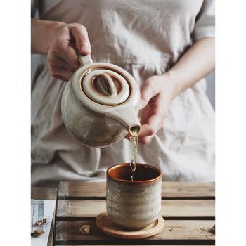 JAGEN MAKER 歐式陶瓷咖啡壺辦公室家用餐廳泡茶壺耐高溫咖啡茶具