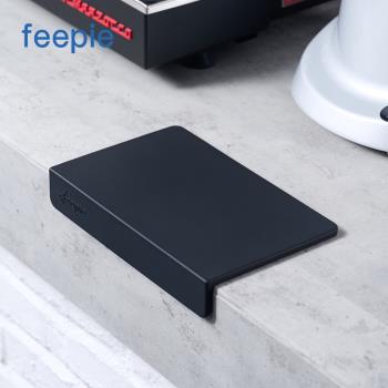 feepie防滑矽膠壓粉墊 直角桌面平整防滑墊 咖啡手柄墊吧臺粉錘墊